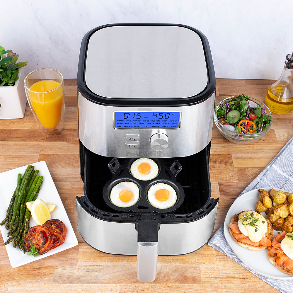 Best Buy: Kalorik MAXX 7 Qt Digital Air Fryer Stainless Steel FT 50878 BKSS