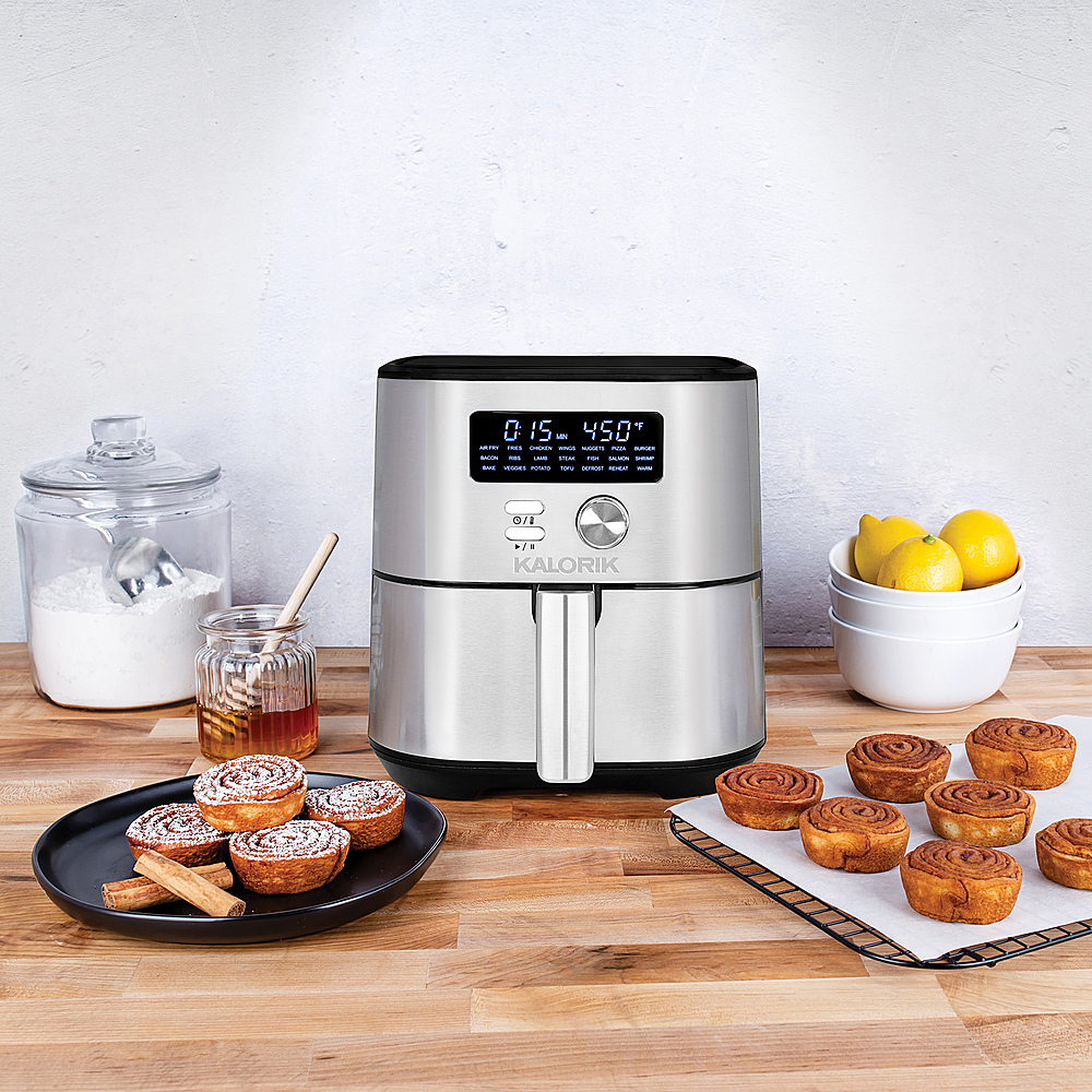 Best Buy: Kalorik MAXX 7 Qt Digital Air Fryer Stainless Steel FT 50878 BKSS