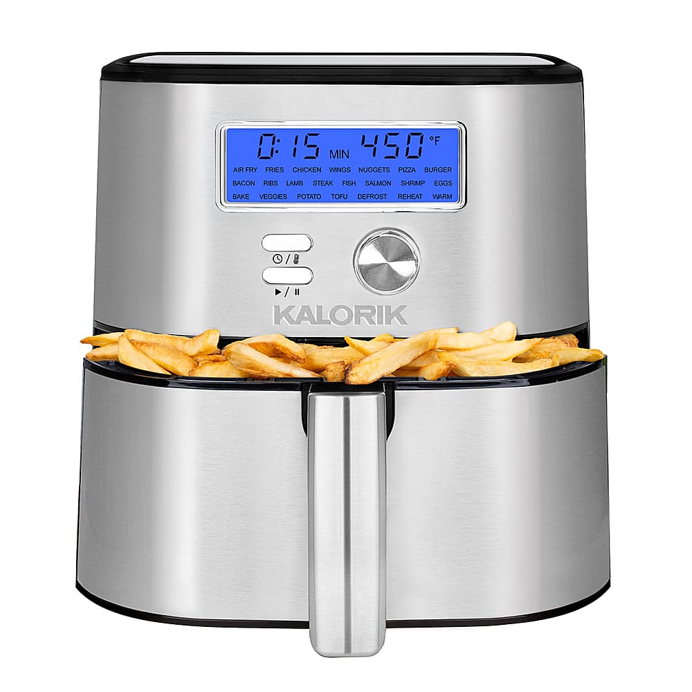 Best Buy Kalorik MAXX Plus 6 qt. Digital Air Fryer Stainless Steel FT 47824 SS