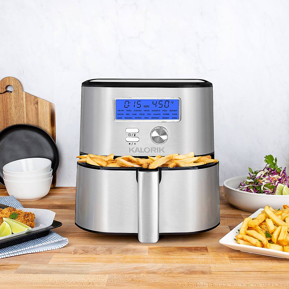 Best Buy Kalorik MAXX Plus 6 qt. Digital Air Fryer Stainless Steel FT