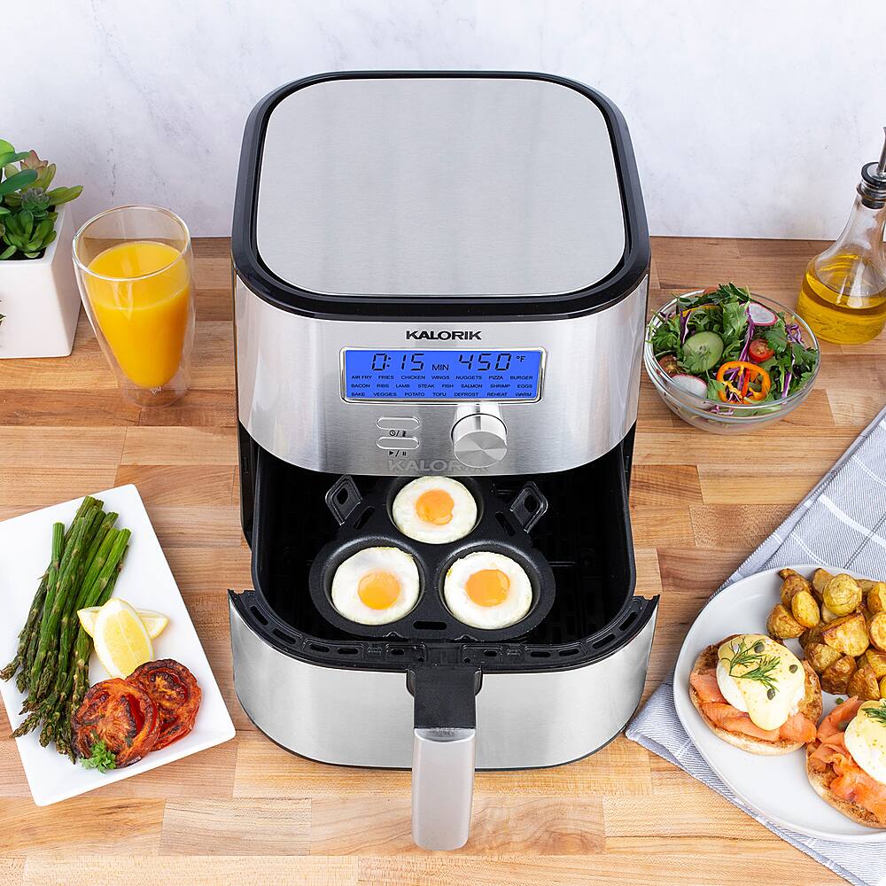Best Buy Kalorik MAXX Plus 6 qt. Digital Air Fryer Stainless Steel FT