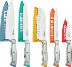 Angle. Cuisinart - Color Core 10-Piece Cutlery Set - Multicolor.