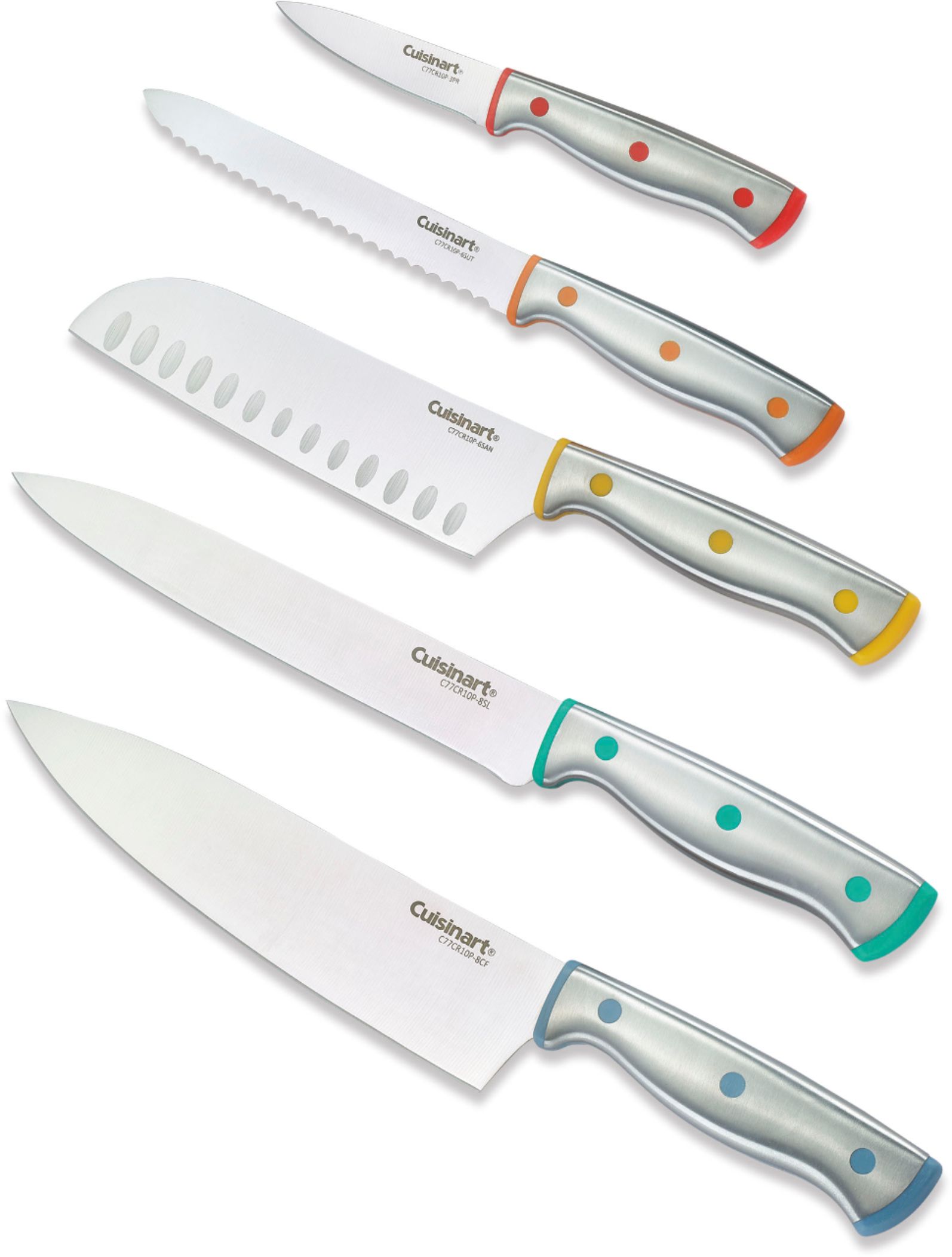Cuisinart 10-Pc. Ceramic-Coated Cutlery Set with Blade Guards $13.99