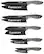 Angle. Cuisinart - Ceramic Coated 10-Piece Knife Set - Black.