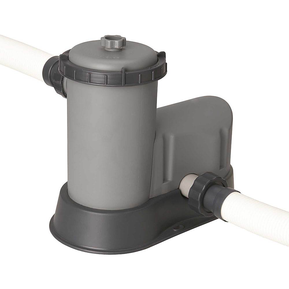 Alt View 13. Bestway - 14ft x 42in Power Steel Deluxe Above Ground Swimming Pool Set and Pump - Brown.