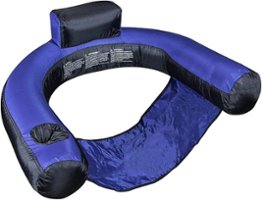 Swimline - Inflatable Nylon Fabric Covered Swimming Pool U-Seat Chair Float - Front_Zoom
