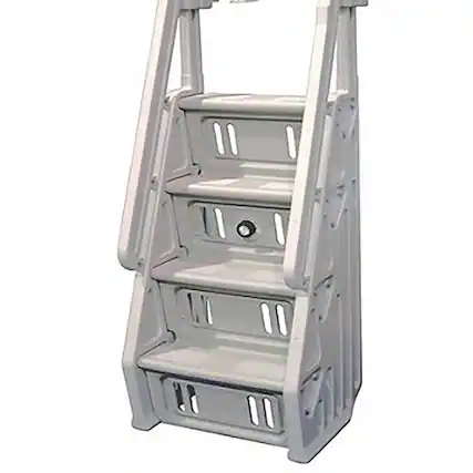Alt View 11. Vinyl Works - Adjustable 24 Inch In-Pool Step Ladder for Above Ground Pools.
