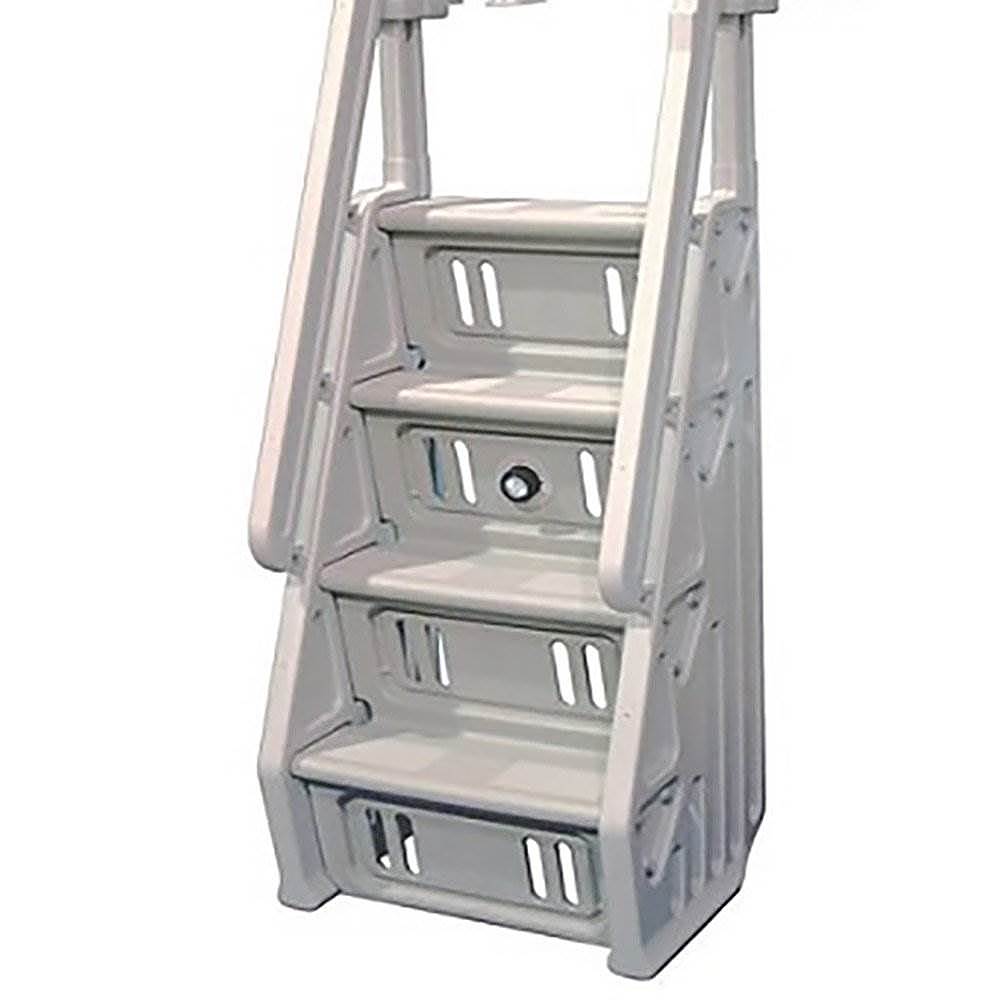Alt View 11. Vinyl Works - Adjustable 24 Inch In-Pool Step Ladder for Above Ground Pools.