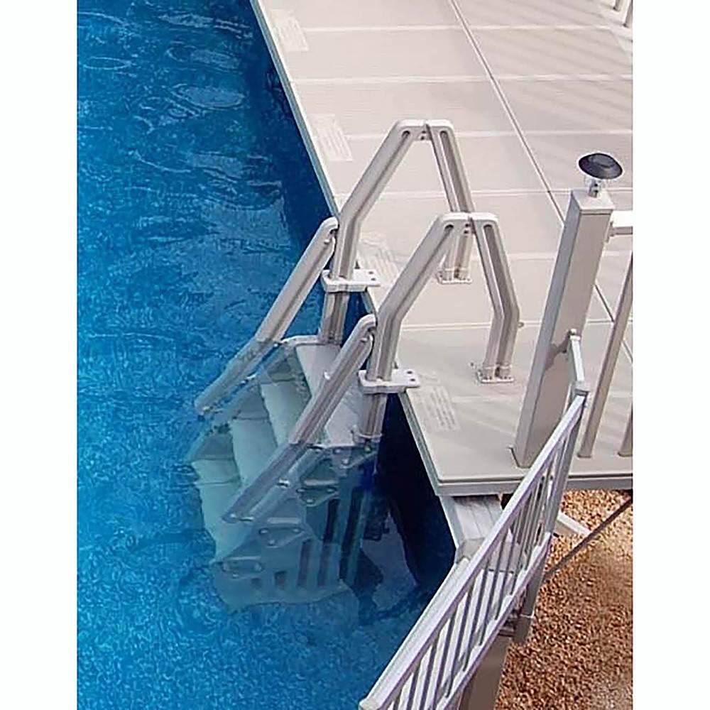 Alt View 13. Vinyl Works - Adjustable 24 Inch In-Pool Step Ladder for Above Ground Pools.
