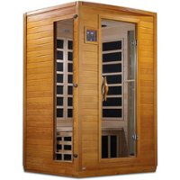 Golden Designs - Andora 2 Person Low EMF 6 Heating Panel Infrared Therapy Sauna - Front_Zoom
