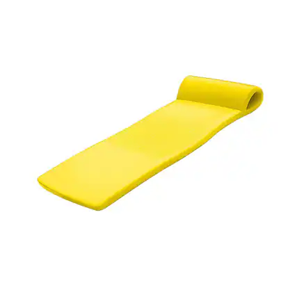 Front. TRC Recreation - Sunsation 70 Inch Foam Raft Lounger Swimming Pool Float - Yellow.