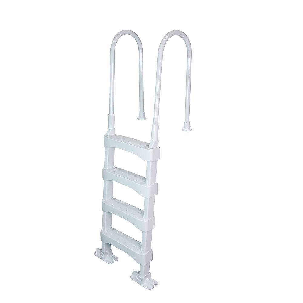 Alt View 11. Vinyl Works - Above Ground Swimming Pool Step Ladder - White.