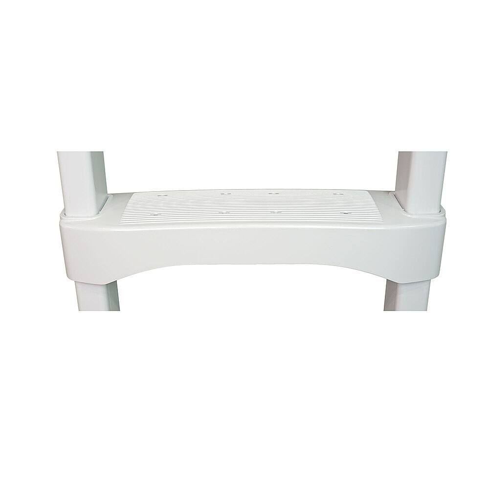 Alt View 14. Vinyl Works - Above Ground Swimming Pool Step Ladder - White.