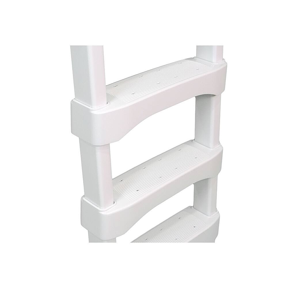 Alt View 15. Vinyl Works - Above Ground Swimming Pool Step Ladder - White.