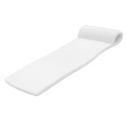 Front. TRC Recreation - 70 Inch Foam Raft Lounger Swimming Pool Float - White.