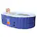 Alt View 13. Aleko - 145 Gallon 2 Person Oval Inflatable Jetted Hot Tub with Fitted Cover.