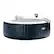 Front. Intex - Pure Spa 6-Person Inflatable Portable Heated Bubble Jet Hot Tub.