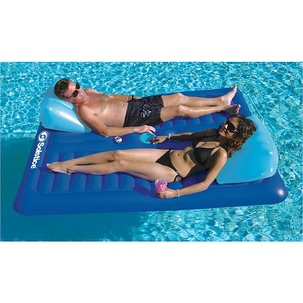 2 Pack Swimline 2 People Inflatable Swimming Pool Floating Mattress Lounger 