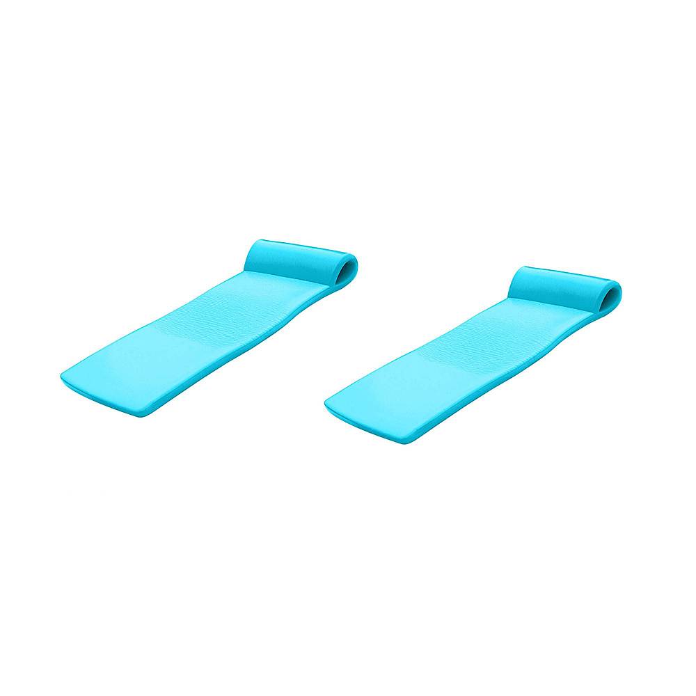 TRC Recreation - 70 Inch Foam Raft Lounger Pool Float (2 Pack) - Tropical Teal