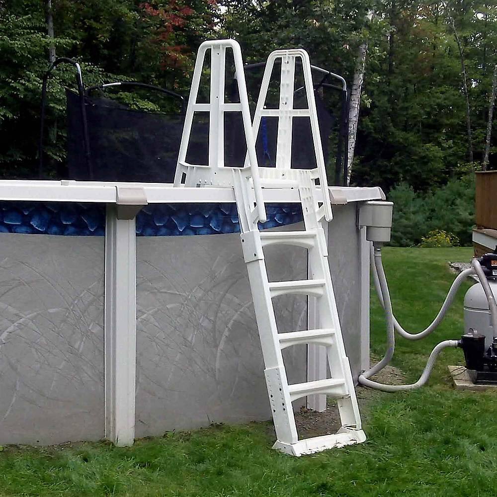 Alt View 15. Vinyl Works - SLA A-Frame Adjustable 48-56 Inch Above Ground Pool Ladder.