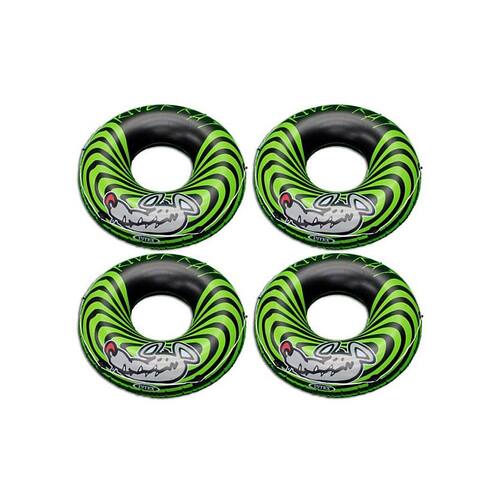 Intex - 4-Pack River Rat 48-Inch Inflatable Tubes For Lake/Pool/River - Green