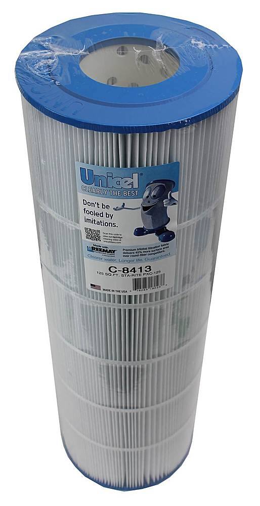 Left. Unicel - C-8413 125 Sq. Ft. Swimming Pool and Spa Replacement Filter Cartridge - Multi.