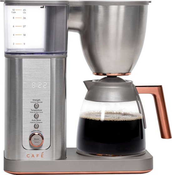 GE Cafe Stainless Steel 10-Cup Drip Coffee Maker with Thermal