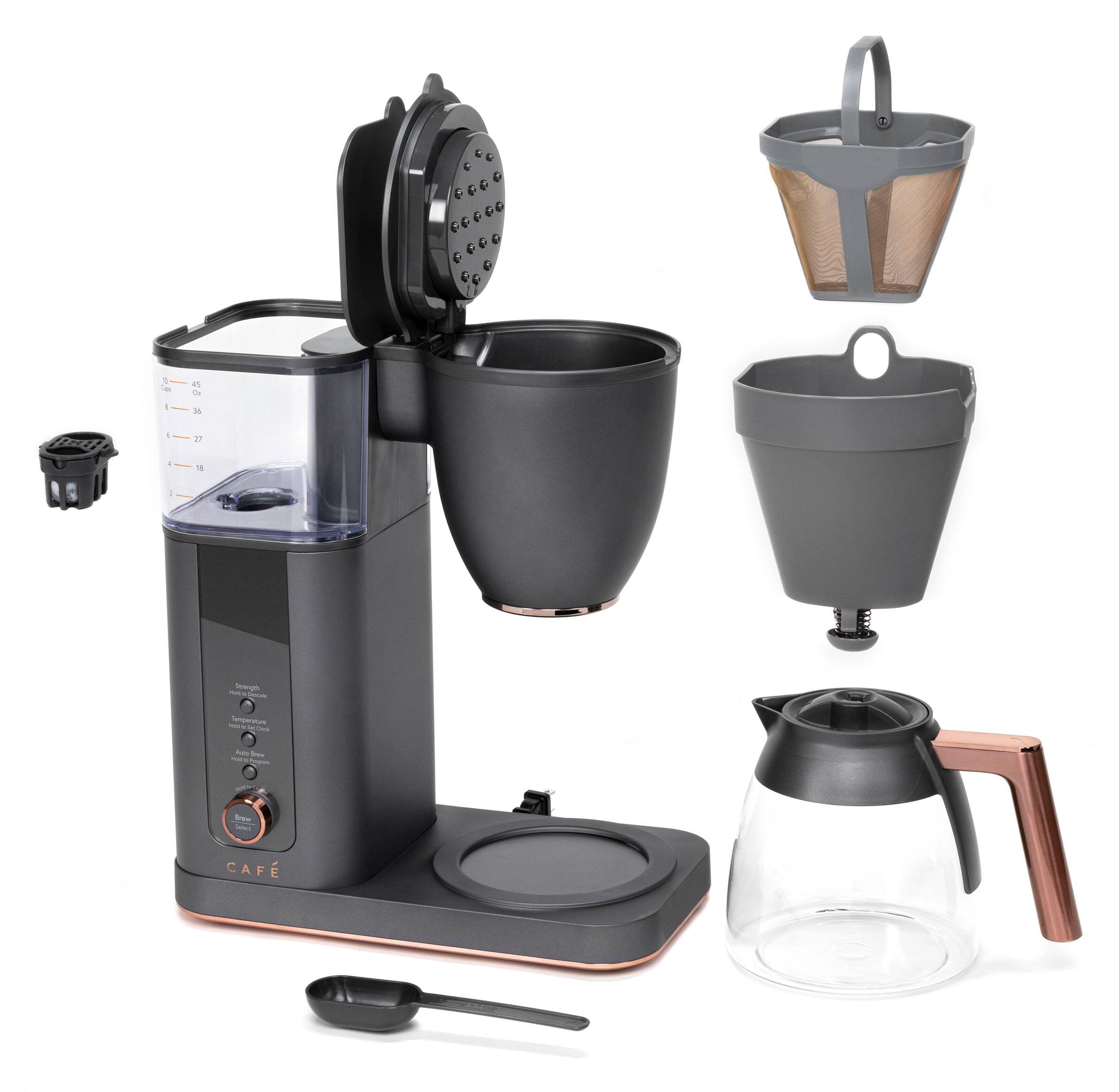 Alt View 17. Café - Smart Drip 10-Cup Coffee Maker with WiFi - Matte Black.
