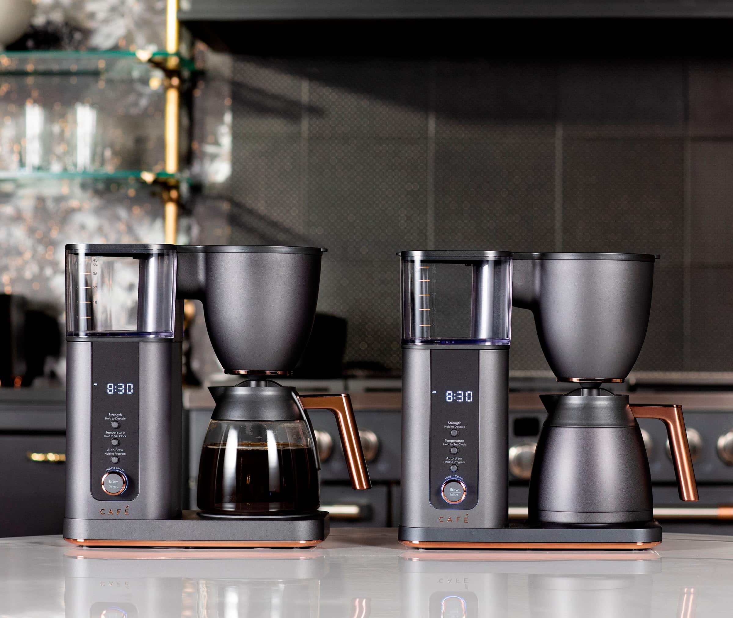 Alt View 21. Café - Smart Drip 10-Cup Coffee Maker with WiFi - Matte Black.