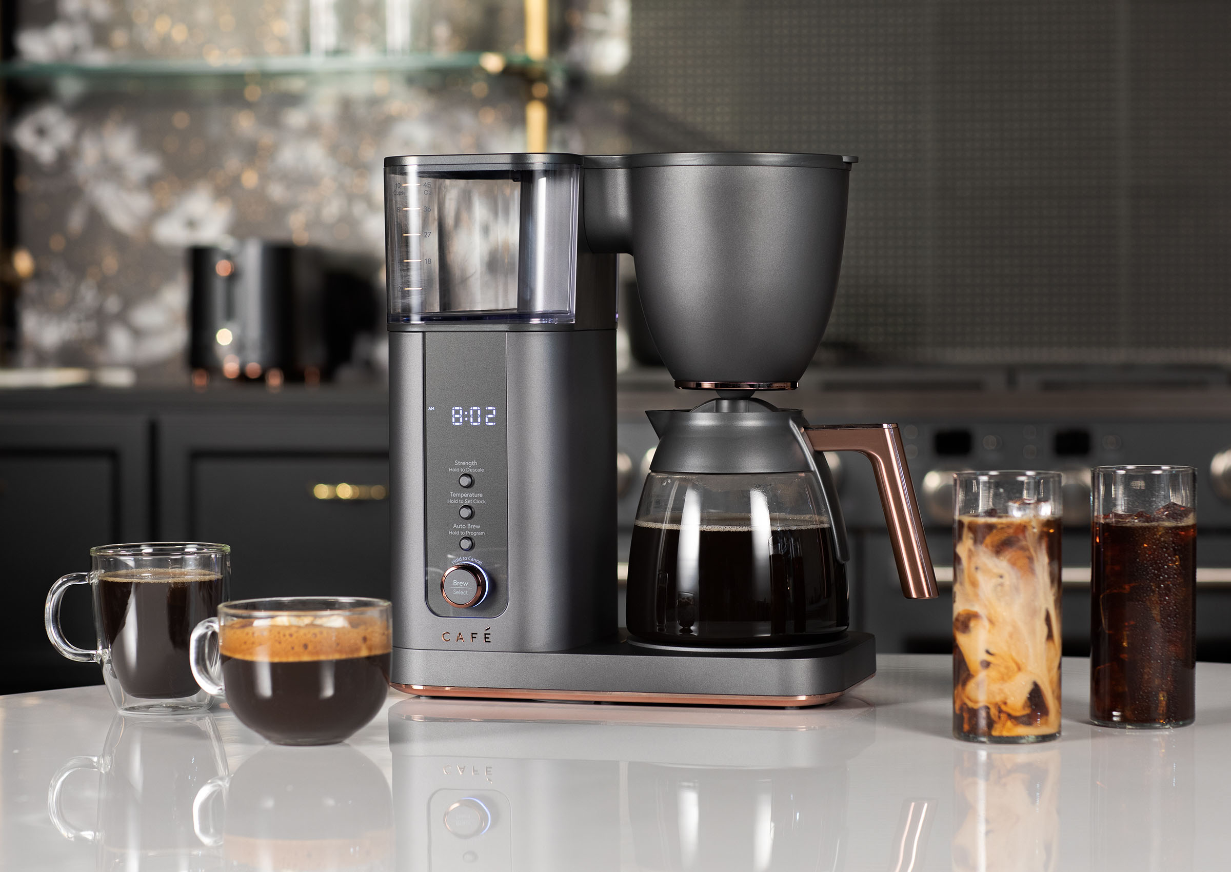 Café Specialty Drip Coffee Maker - Matte Black WiFi New