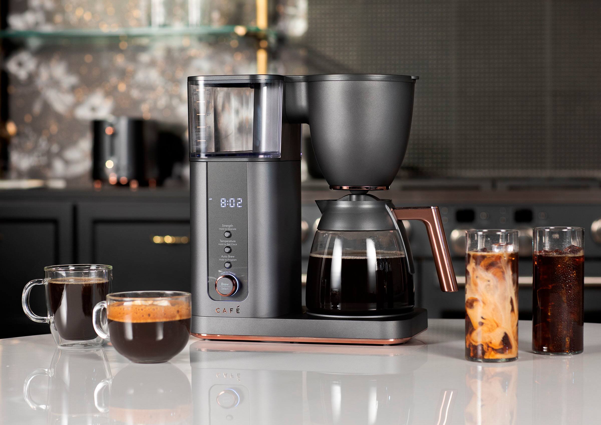 Alt View 22. Café - Smart Drip 10-Cup Coffee Maker with WiFi - Matte Black.