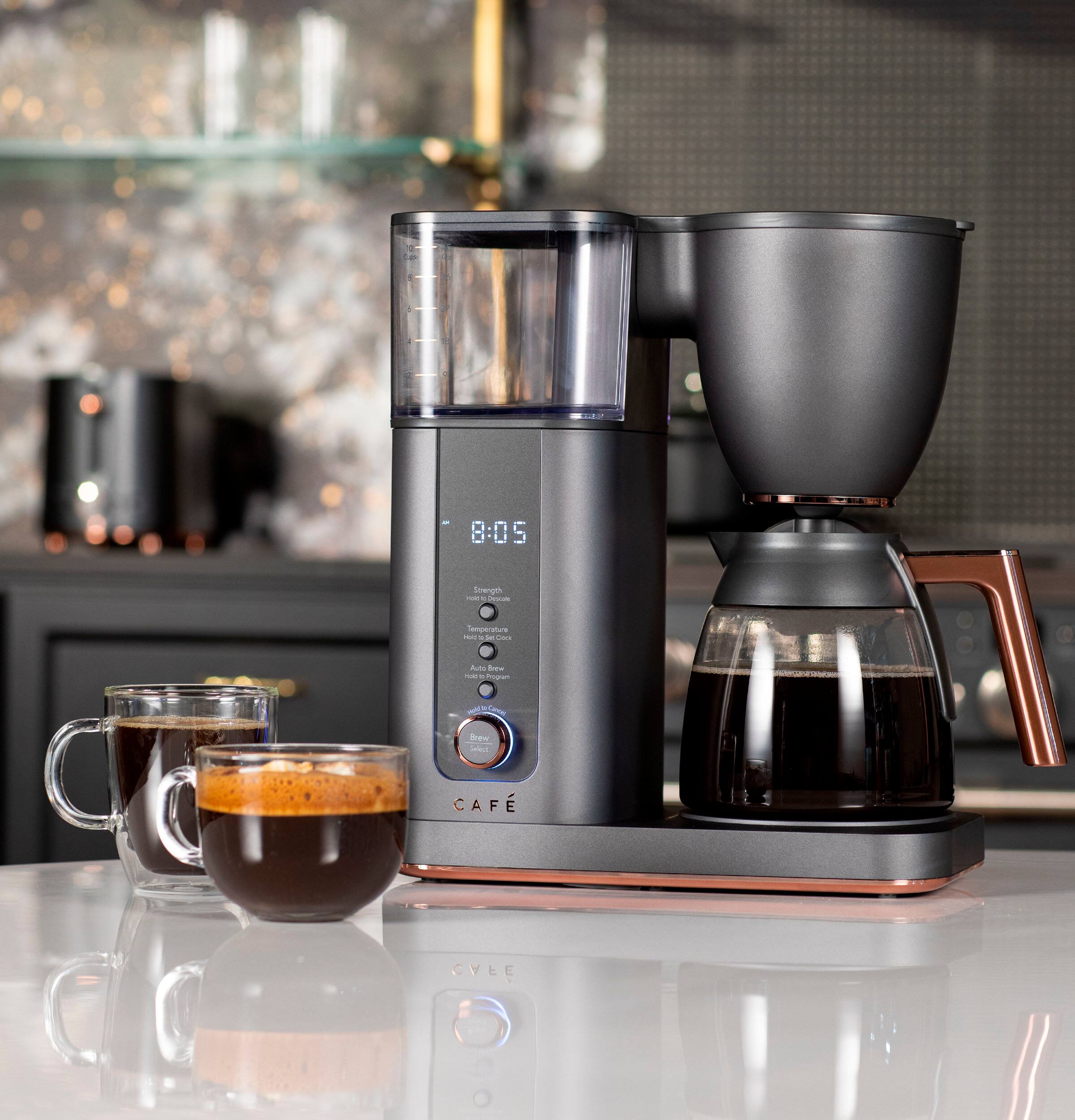 Alt View 24. Café - Smart Drip 10-Cup Coffee Maker with WiFi - Matte Black.