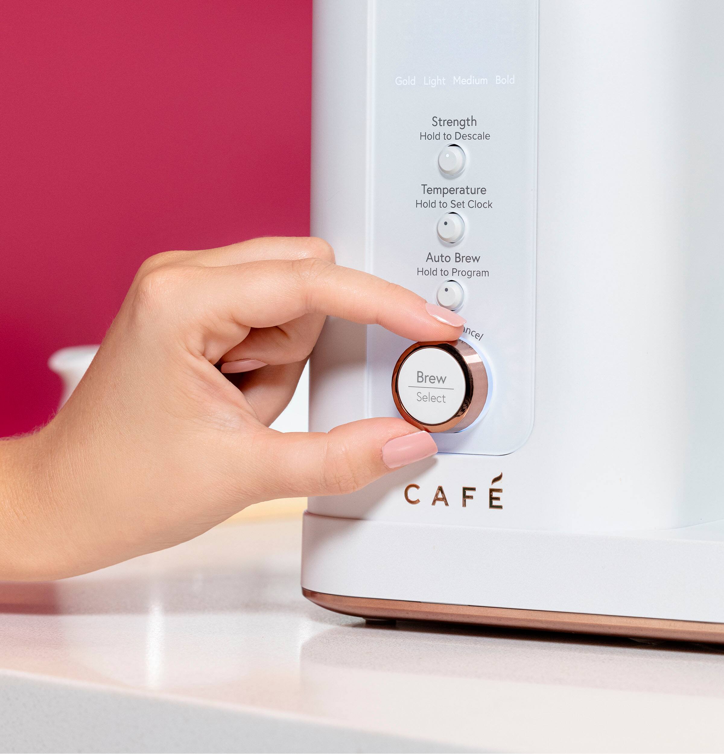 Alt View 18. Café - Smart Drip 10-Cup Coffee Maker with WiFi - Matte White.