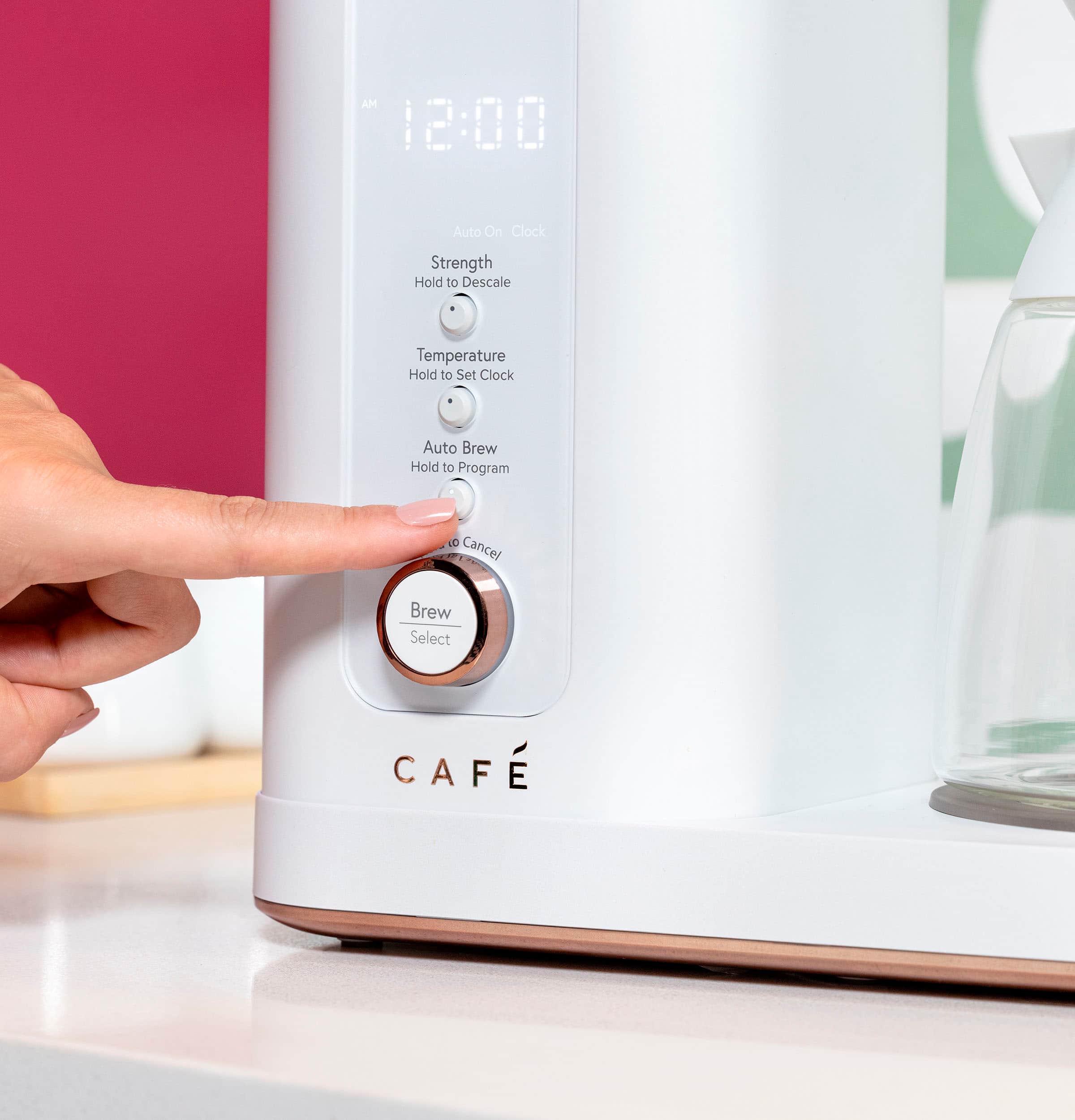 Alt View 19. Café - Smart Drip 10-Cup Coffee Maker with WiFi - Matte White.