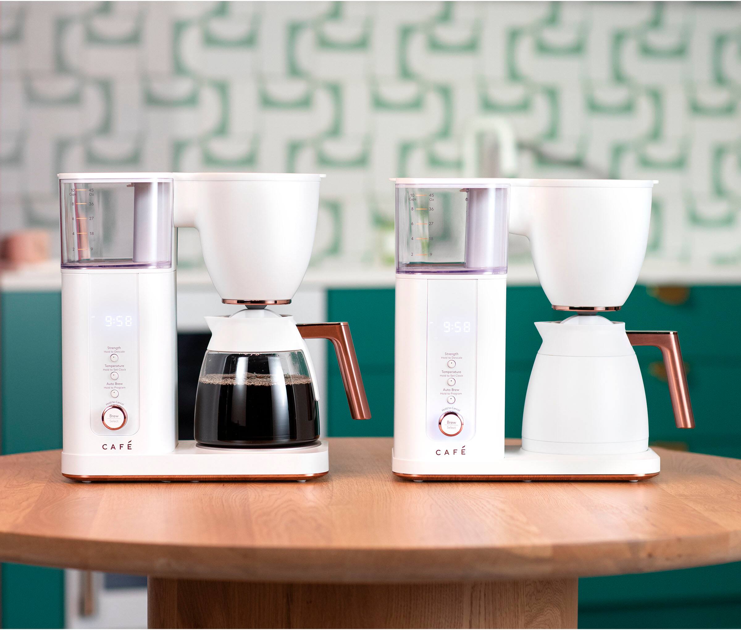 Alt View 21. Café - Smart Drip 10-Cup Coffee Maker with WiFi - Matte White.