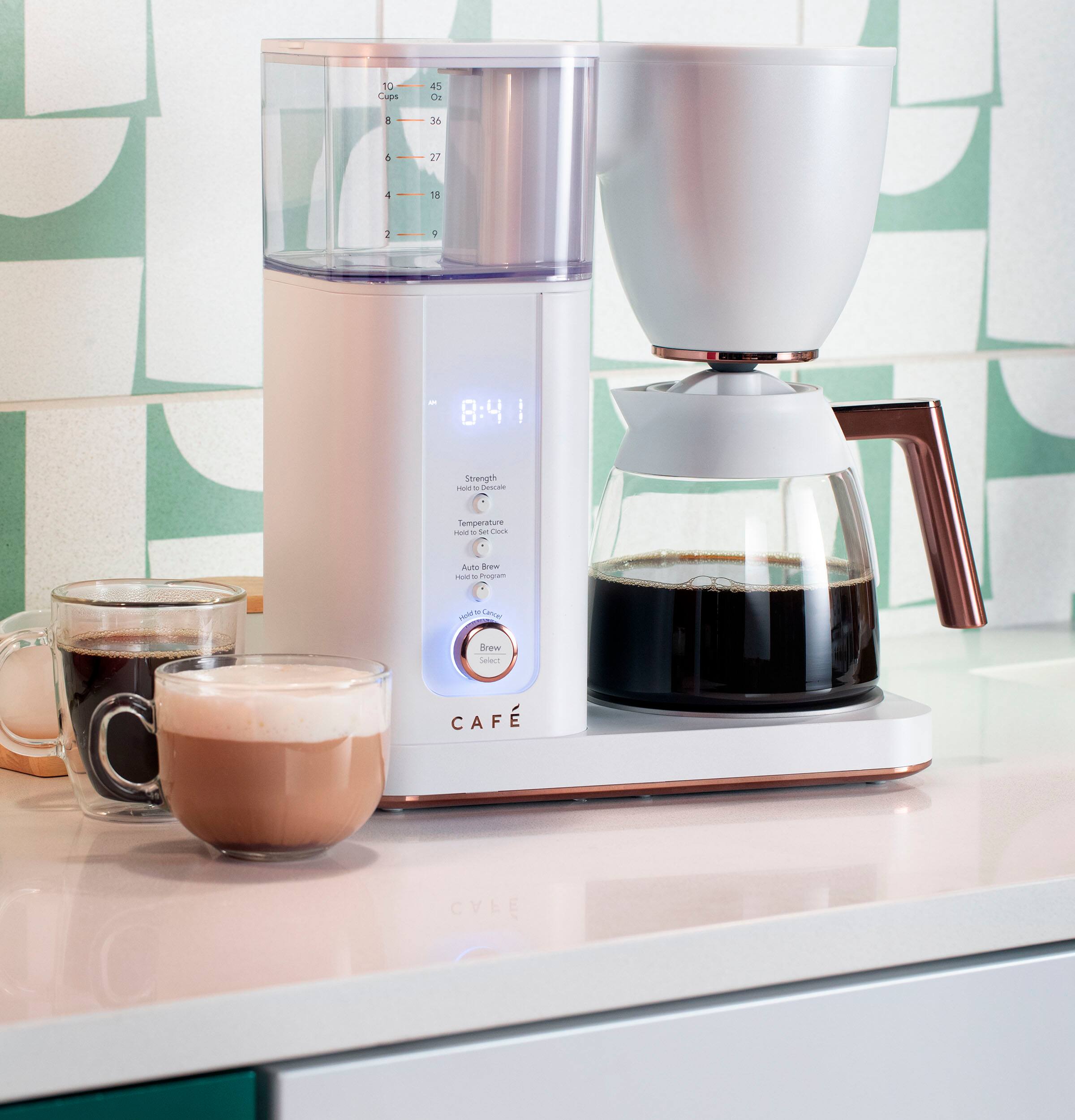 Alt View 24. Café - Smart Drip 10-Cup Coffee Maker with WiFi - Matte White.