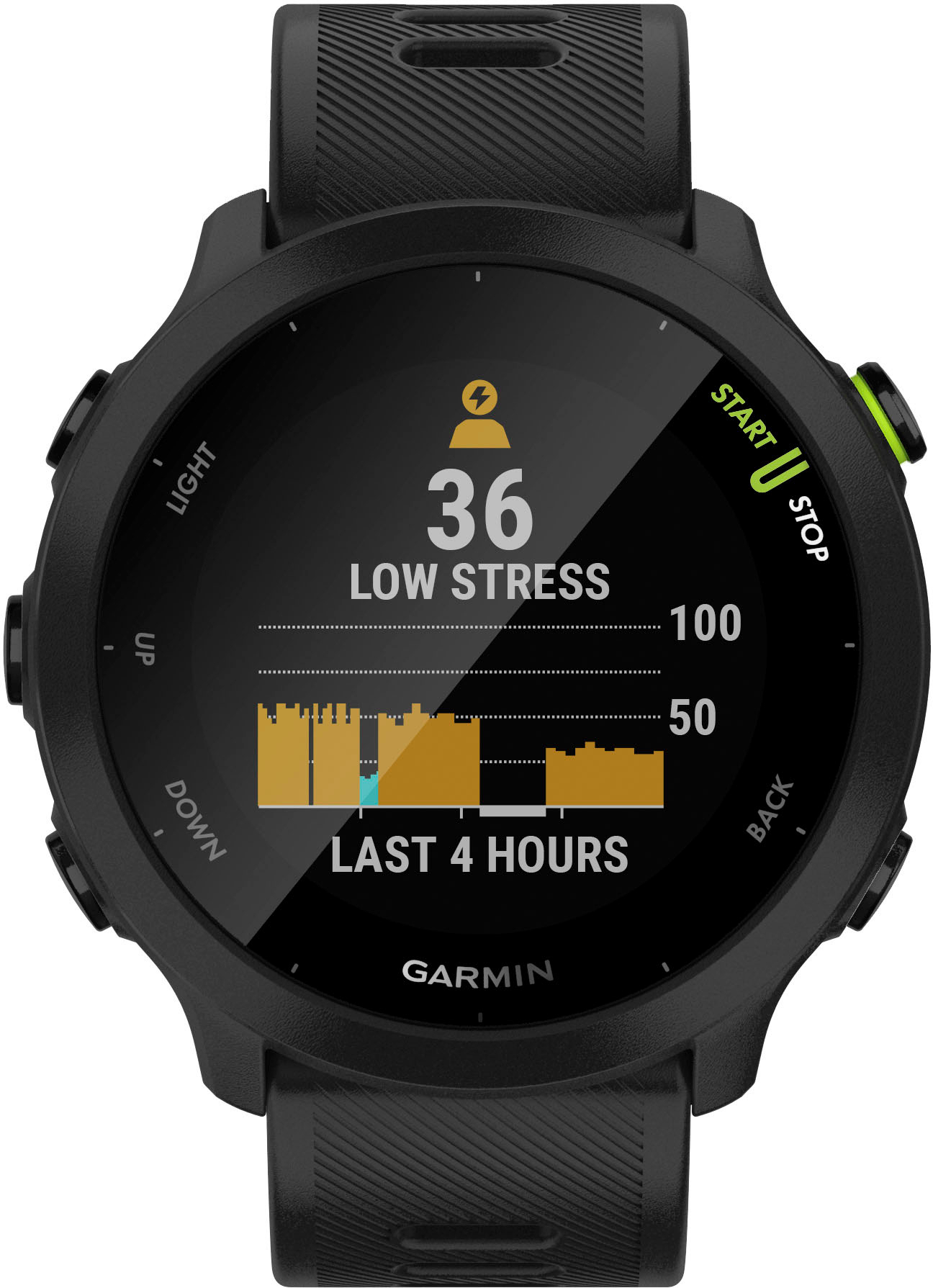 Garmin Forerunner 55 GPS Smartwatch 42mm Fiber-Reinforced Polymer 