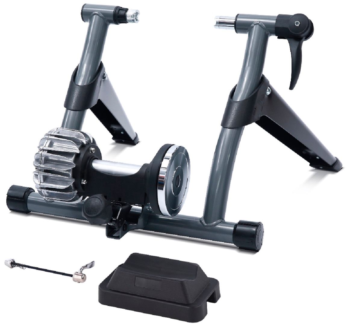 Best Buy: Sportneer Indoor Fluid Bicycle Trainer Stand Black and Gray F-02
