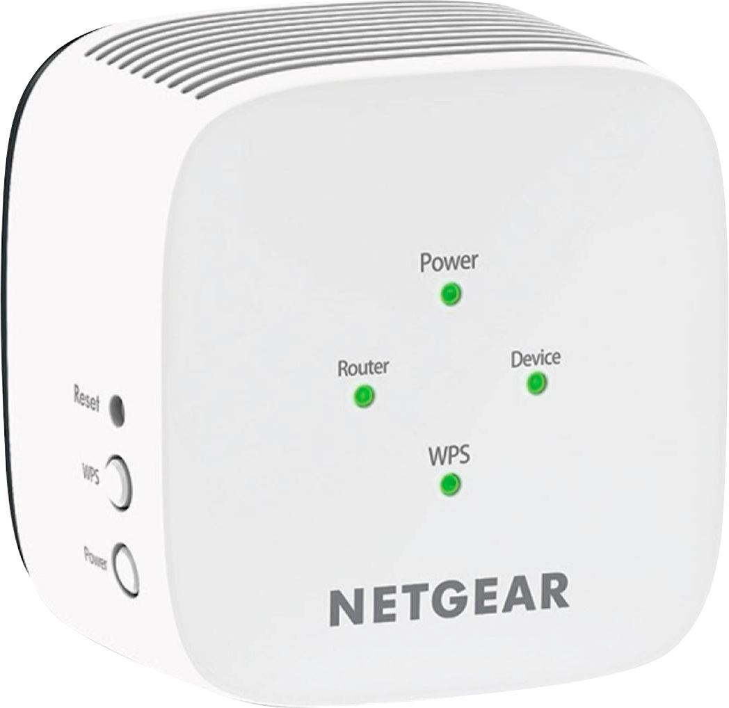 Angle View: NETGEAR - Nighthawk AC1900 Dual-Band Wi-Fi Range Extender - White