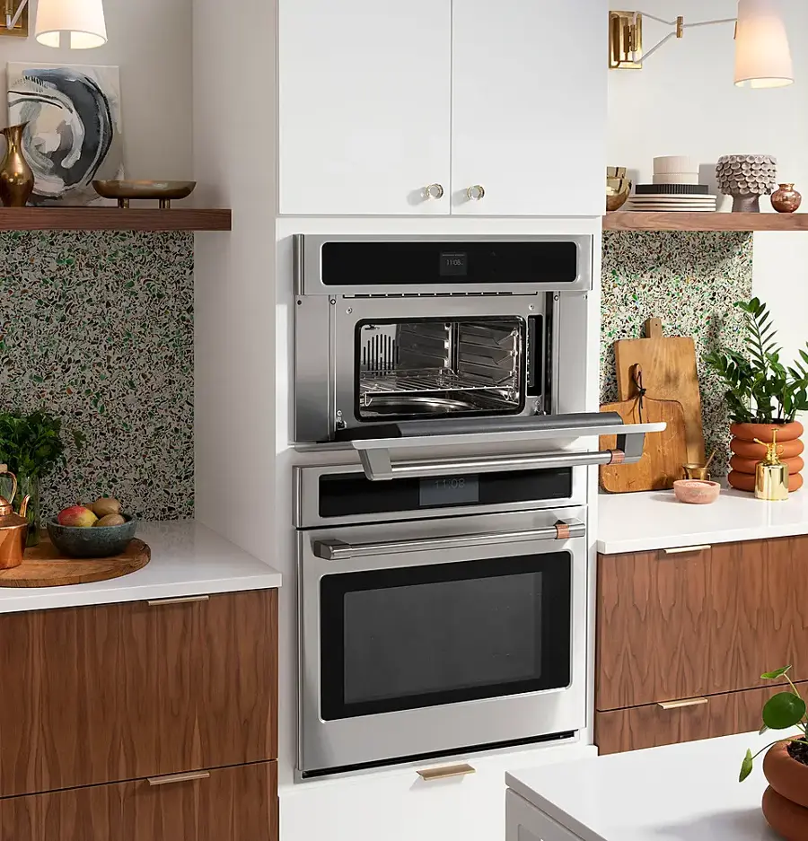 Alt View 16. Café - 30" Built-in Single Electric Convection Pro Steam Wall Oven with True European Convection, Customizable - Stainless Steel.