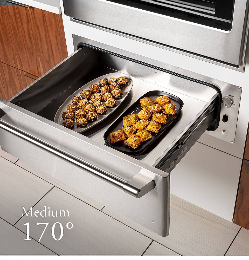 Alt View 31. Café - 30" Warming Drawer, Customizable - Stainless Steel.