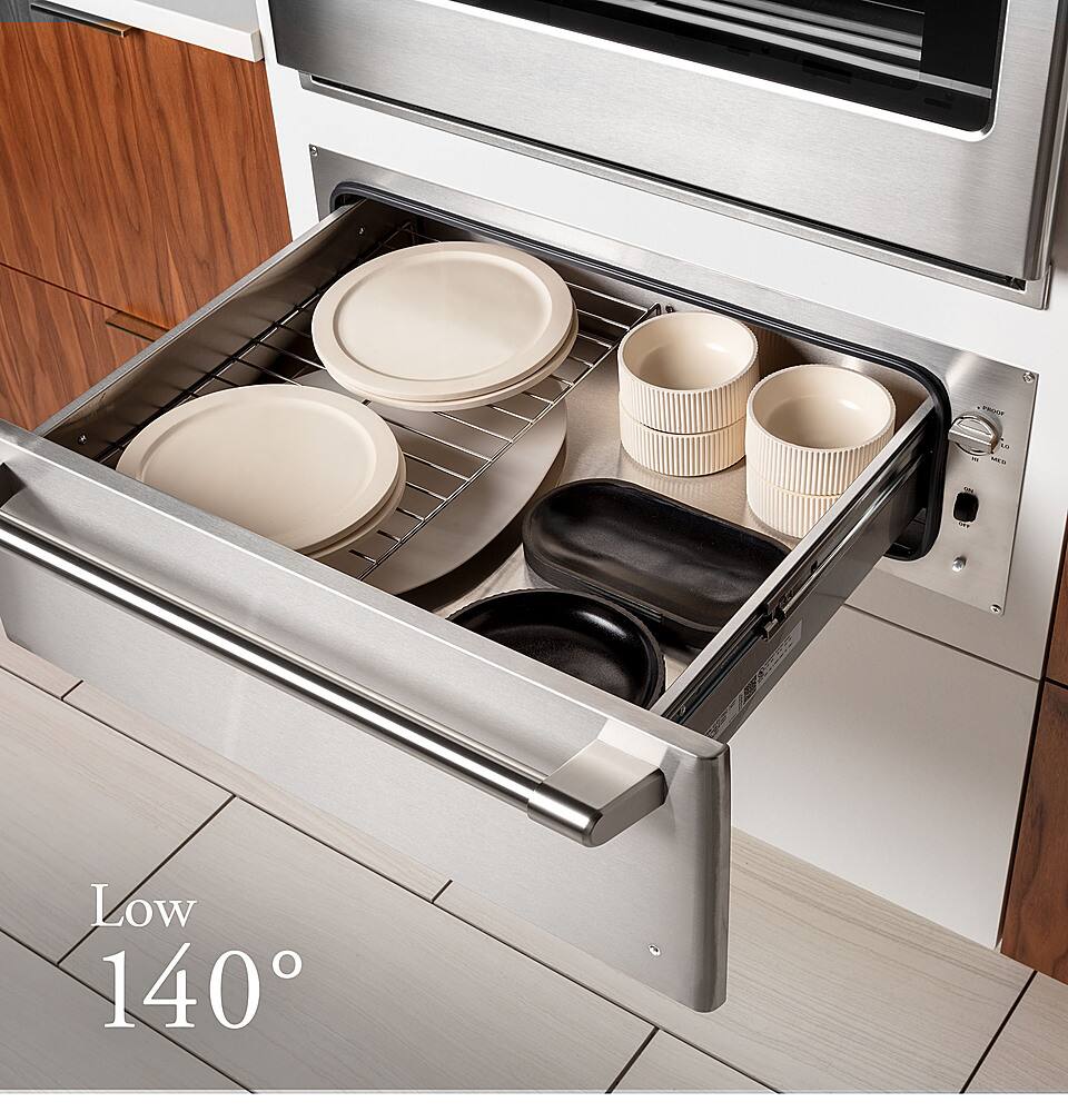 Alt View 32. Café - 30" Warming Drawer, Customizable - Matte Black.
