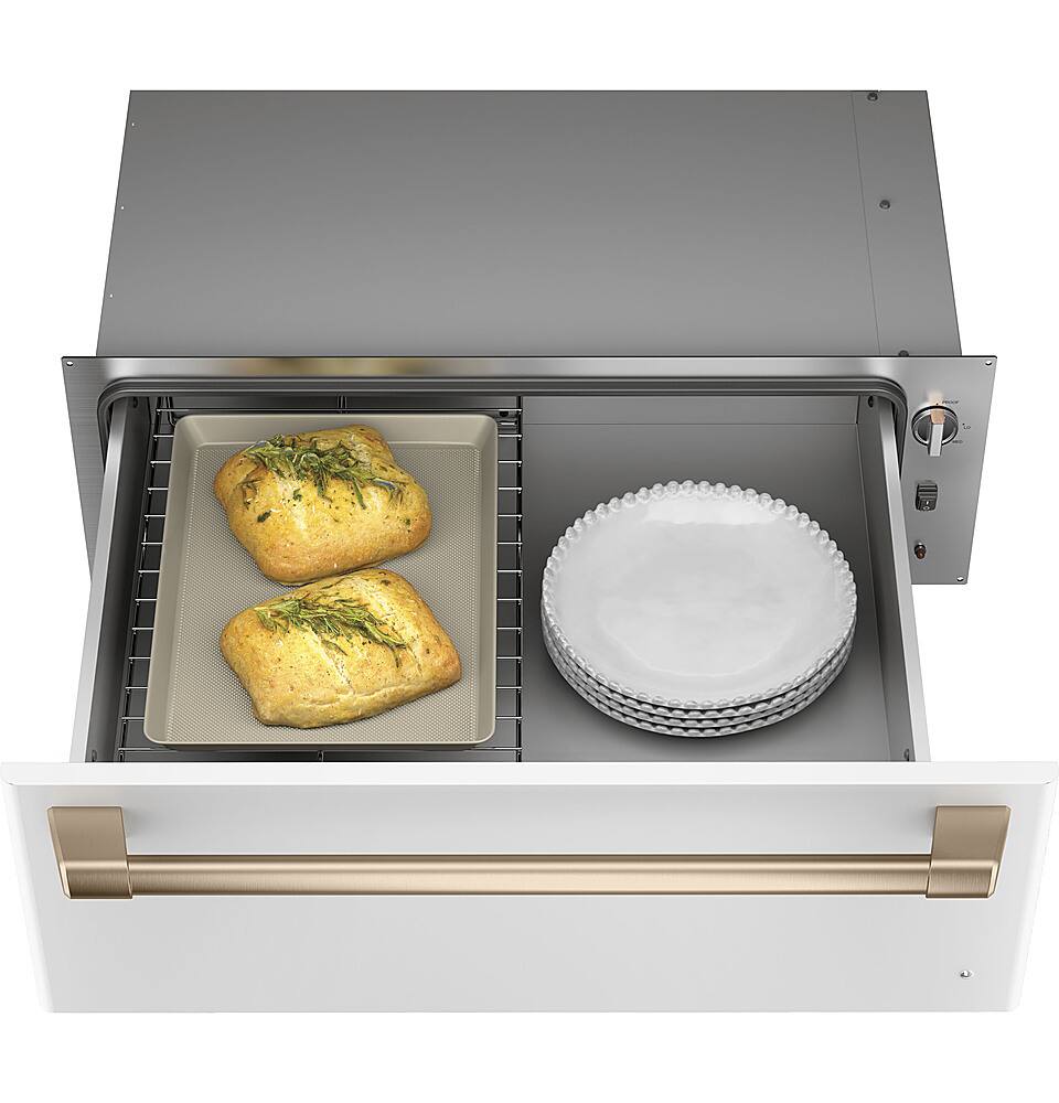 Alt View 14. Café - 30" Warming Drawer, Customizable - Matte White.