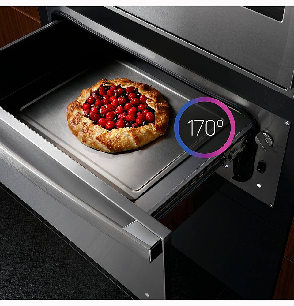 Alt View 28. GE Profile - 27" Warming Drawer - Stainless Steel.