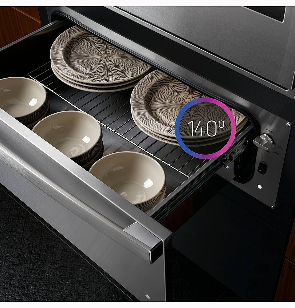 Alt View 30. GE Profile - 30" Warming Drawer - Stainless Steel.