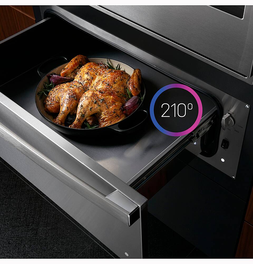 Alt View 32. GE Profile - 30" Warming Drawer - Stainless Steel.