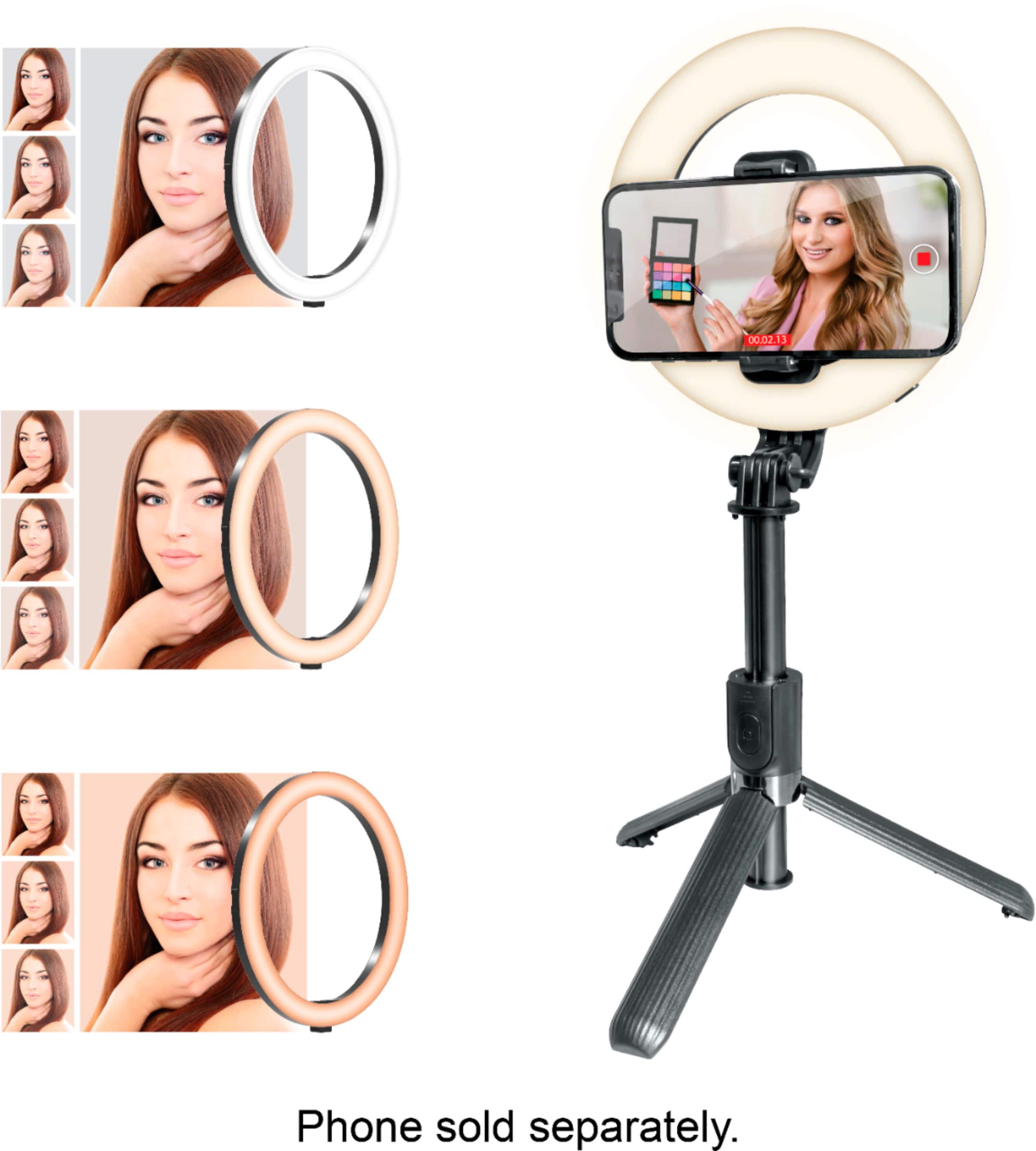 Alt View 13. Bower - Ring Light Multipod - Black.