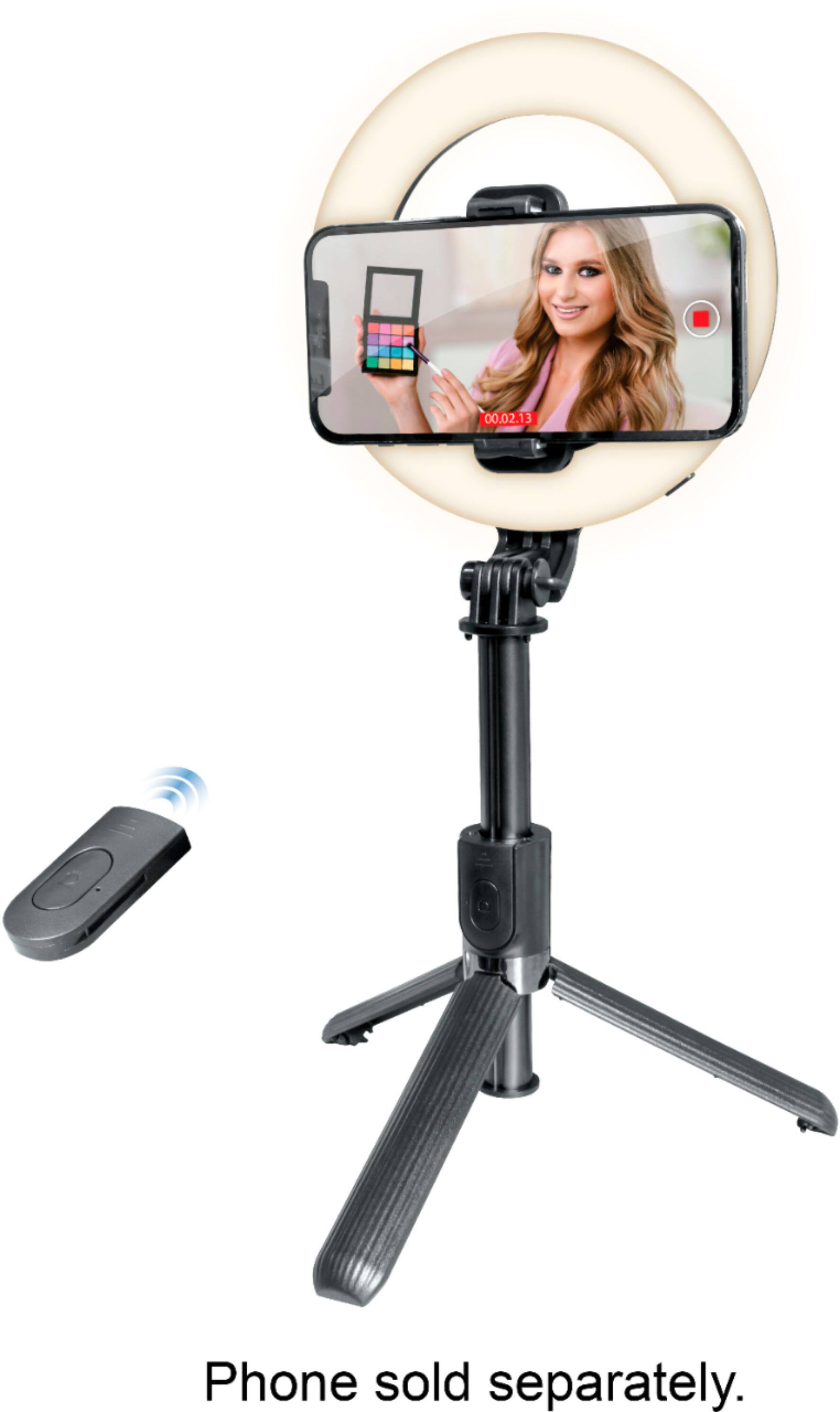 Left. Bower - Ring Light Multipod - Black.