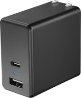 Insignia™ - 67.5 W 6.6' USB-C Wall Charger with 1 USB-C & 1 USB Ports - Black - Alt_View_Zoom_11