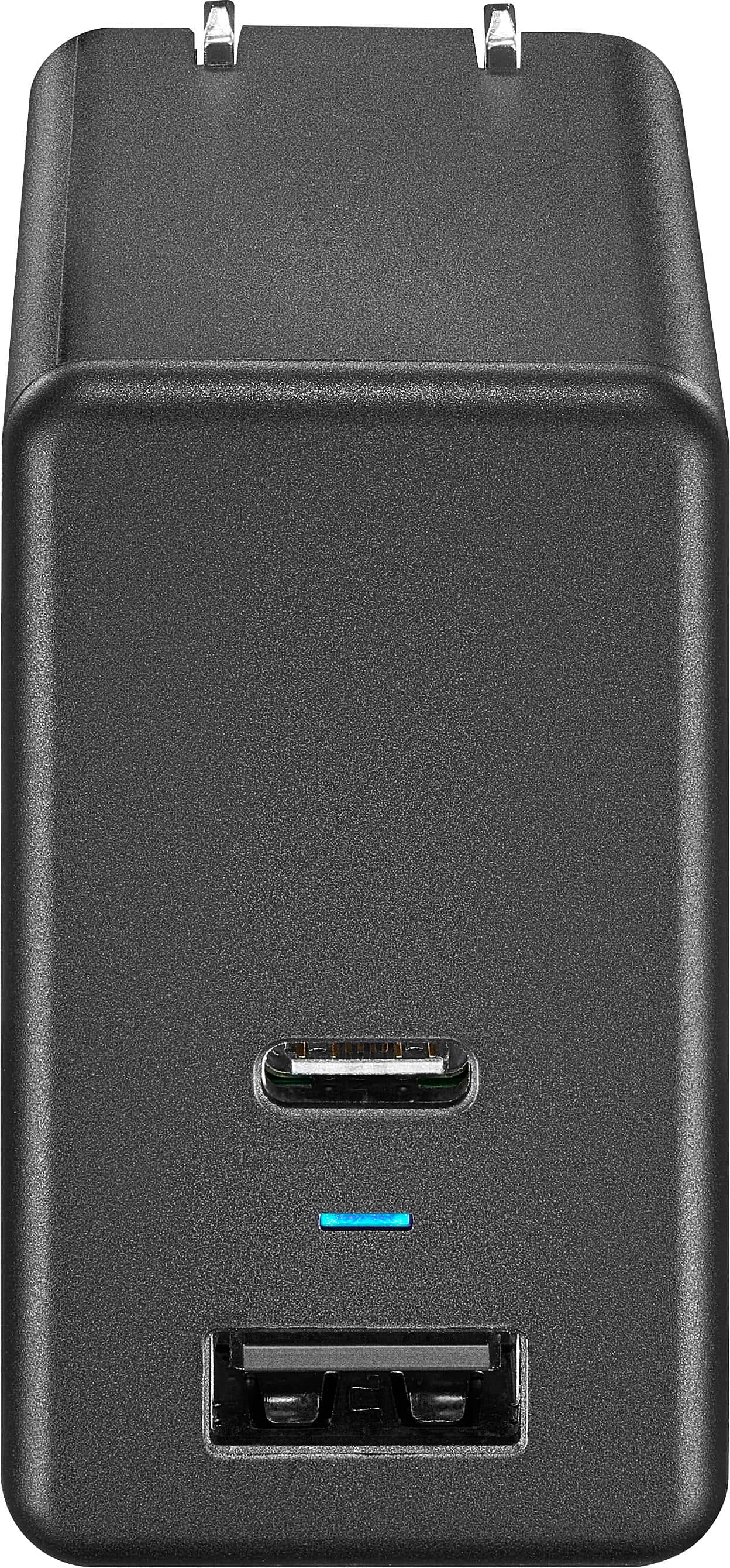 Alt View 12. Insignia™ - 67.5 W 6.6' USB-C Wall Charger with 1 USB-C & 1 USB Ports - Black.